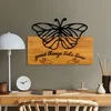 Wallity Zidna dekoracija Butterfly 5, 58 x 42 x 3 cm, Smeđa