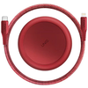 UNIQ MFI Halo USB-C-Lightning 18W  nylon 1,2m carmine red (UNIQ-HALO(CTMFI)-RED)