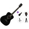 Cort AF510 Premium SET Black Satin Akustična kitara Jumbo