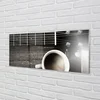 tulup.si Slika na steklu Kava kitara 140x70 cm 4 obešalnika