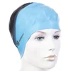 Swim cap mad wave multi big silicone blue