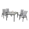 Gardenson Vrtni Set Marini, 5-Delno, Aluminij, Steklo