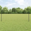 vidaXL Euro ograja s 22 U stebrički Siva 0,6x50 m Jeklo