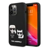 Maska Karl Lagerfeld Silicone Case Karl&Choupette za iPhone 13 Pro, Crna