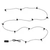 UTSUND LED lanac s 12 sijalica, napolju/na baterije crna