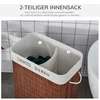 Homestar Košara za perilo 52x32x63 cm rjavo-bela