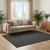 vidaXL Preproga ORIZ Črn mrežast vzorec 300 x 400 cm 100% poliester