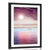 Plakat s paspartujem čarobna plovba po morju - 30x45 silver