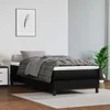 Madrac s džepičastim oprugama srednje tvrdoće crni 90x190x20 cm od umjetne kože