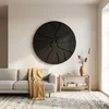Core Black - 50 x 50 Black Decorative Framed MDF Painting
