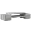 Stalak za monitor s pohranom boja hrasta 70 x 27 x 15 cm drveni