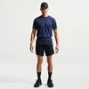 Nike Stride Mens Dri-FIT 18cm (approx.) Briefs-Lined Running Shorts - Black - Polyester