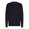 Tommy Hilfiger Pulover Pima MW0MW36519 Mornarsko modra Regular Fit