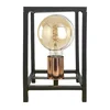 ONLI - Stona lampa FLOKI 1xE27/15W/230V 20 cm crna/bakrena
