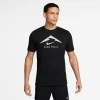 Nike M NK DF TEE TRAIL LOGO, muška majica za trčanje, crna FQ3914