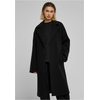 Womens oversized long coat black