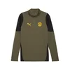 PUMA Borussia Dortmund Training Quarter-Zip Top Men, Sport, Loden Green/Black, S