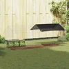 Kavez za zečeve Srebrno 200 x 78 x 78 cm Cinkani čelik
