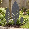 vidaXL Vrtna palica 3 kos 116,5 x 35 x 3 cm Antracit Jeklo