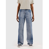 Blue Tomato Straight Cuffed Denim Jeans mid blue with fade