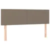 Vidaxl Posteljno vzglavje taupe 144x5x78/88 cm blago