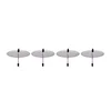 ADVENTNI VENEC SVEČNIK 4PCS, SREBRN, 6CM