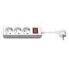 MicroConnect MicroConnect 3-smerna Schuko vtičnica 5m vklop/izklop