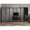 Hanah Home ormar sa reflektujućim staklom Nisa 20653, 315 cm, dore