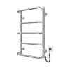 Rebrasti radijator za kupatilo LUX, 65W/230V, 66x42 cm, nerđajući čelik/polirani hrom, desni