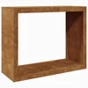 Stalak za drva za ogrjev 100x40x80 cm Pohabani čelik