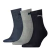 PUMA Short Crew Socks Unisex (3-Pack), Clothing, Navy/Grey/Nightshadow Blue, 39-42