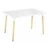 Miza Berwyn 1480 Svetel les, Bela, 75x80x120cm, MDF plošča, Les