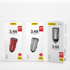 Auto punjač 2x USB 3.4A Kućište od aluminijske legure