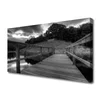 tulup.si Slika na platnu Pier black and white lake 125x50 cm