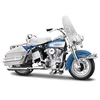 Maisto - HD - Motocikel - 1966 FLH Electra Glide, modro-bela, serija 44, blister box, 1:18