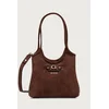 Guess crossbody torbica ženska iz imitacije semiša SAMANTHA