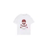 Scalpers Majica Trize Tye Die Skull rjasto rdeča/črna/off-bela
