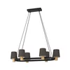 EGLO Edale Visilica, E27, 6x40W, IP20, Crna-braon
