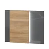 JELA Dodatak noćnom stolu DNS/ON - kolekcija Onyx - Antracit HG lak/Pacifik orah lak - 65x49x4 cm