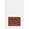 Usnjen etui za kartice Tommy Hilfiger rjava barva, AM0AM13972