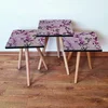 Hanah Home Set klub stočića 3Shp13, 3 komada, Šarena