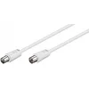 Goobay MF koaksialni kabel 2,5 m bele barve 75 ohmov