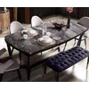 Casa Padrino luxury dining table black/copper 165-205 x 104 x H. 78 cm - Extendable kitchen table - Dining room furniture - Dining room furnishings - Luxury furniture - Luxury furnishings