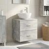 Umivaonik s montiranjem na zid Betonska siva 49,5 x 35 x 63 cm