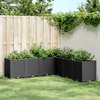 Vrtna sadilica crna 160 x 160 x 53 cm PP