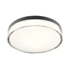 Redo 01-3736 - LED plafonsko svetlo FRISBI LED/18W/230V 3000/4000K IP44 crno