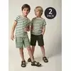 Sinsay - Sportski šorc sa cargo džepovima 2 pack - pepaljasto zelena