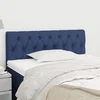 Vidaxl vidaXL Vzglavje za posteljo modro 90x7x78/88 cm blago