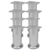 Okrugle noge za kauč 8 kom kromirane 120 mm