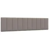 shumee vidaXL Vzglavna stranica taupe 200 cm blago